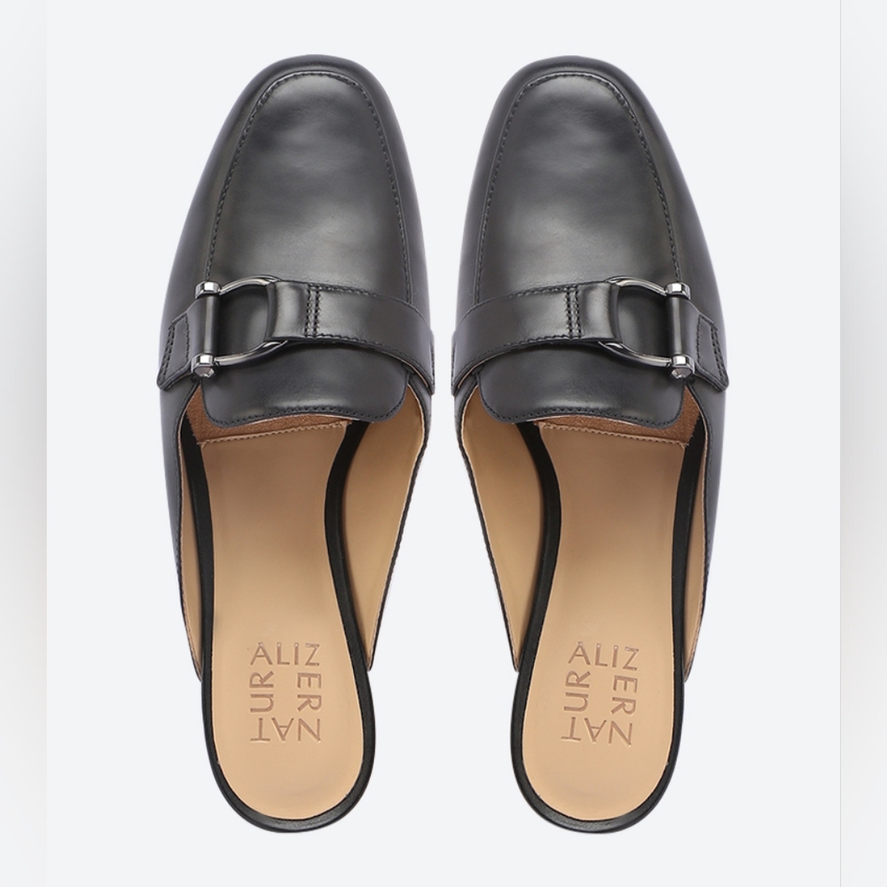 Naturalizer Leather Etta Loafers With Buckle